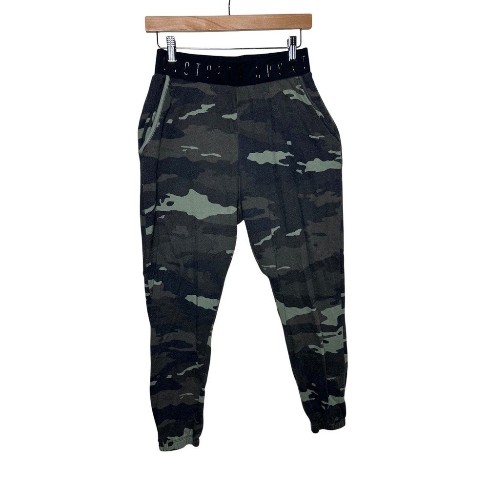 Victoria's Secret Sport Camouflage Jogger Pants size Small Green/Black